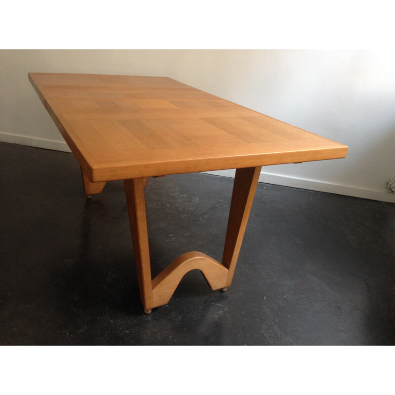 Vintage dining table by Guillerme and Chambron - 1960s