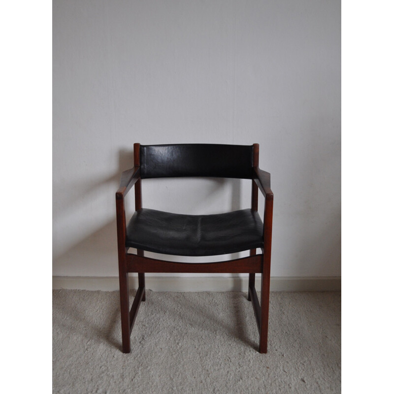 Vintage Teak and rosewood armchair by Peter Hvidt & Orla Mølgaard-Nielsen - 1950s