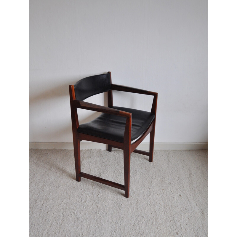 Vintage Teak and rosewood armchair by Peter Hvidt & Orla Mølgaard-Nielsen - 1950s