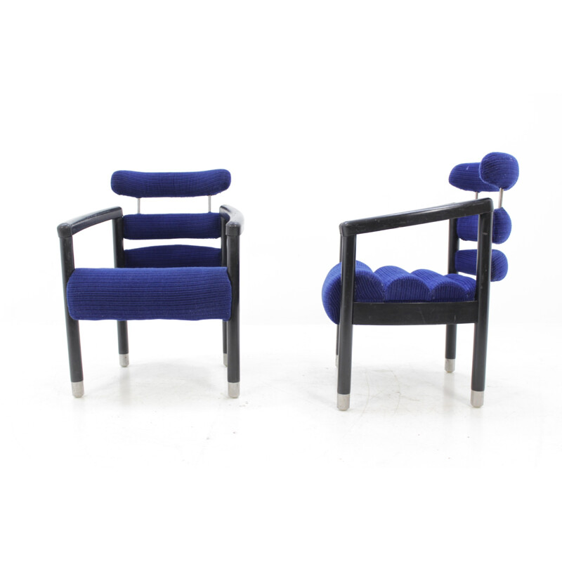 Pair of vintage Armchairs from International hotel Brno - 1970s