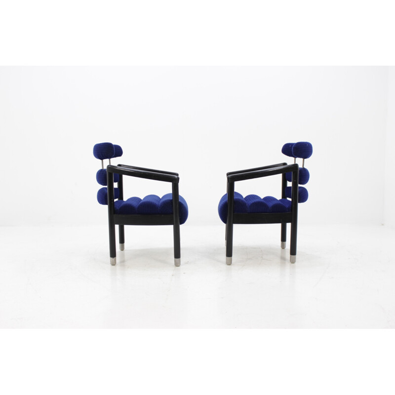 Pair of vintage Armchairs from International hotel Brno - 1970s