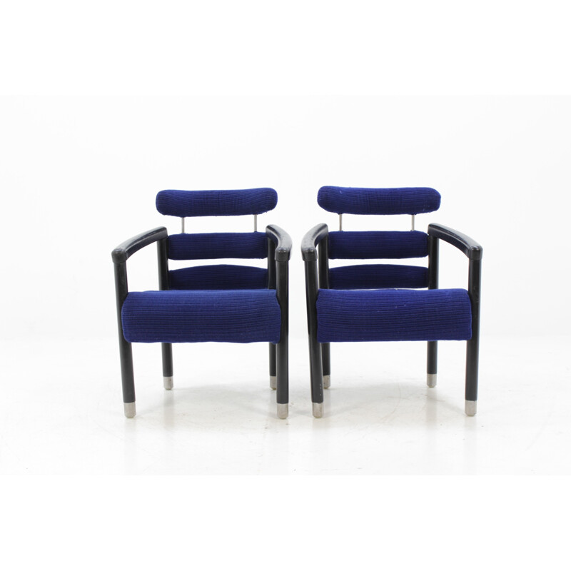 Pair of vintage Armchairs from International hotel Brno - 1970s