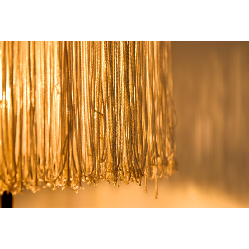 Vintage Silk Fringe table Lamp by Hans Agne Jakobsson - 1960s