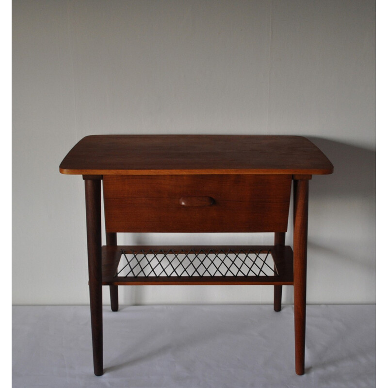 Table d'appoint en teck danois vintage - 1960