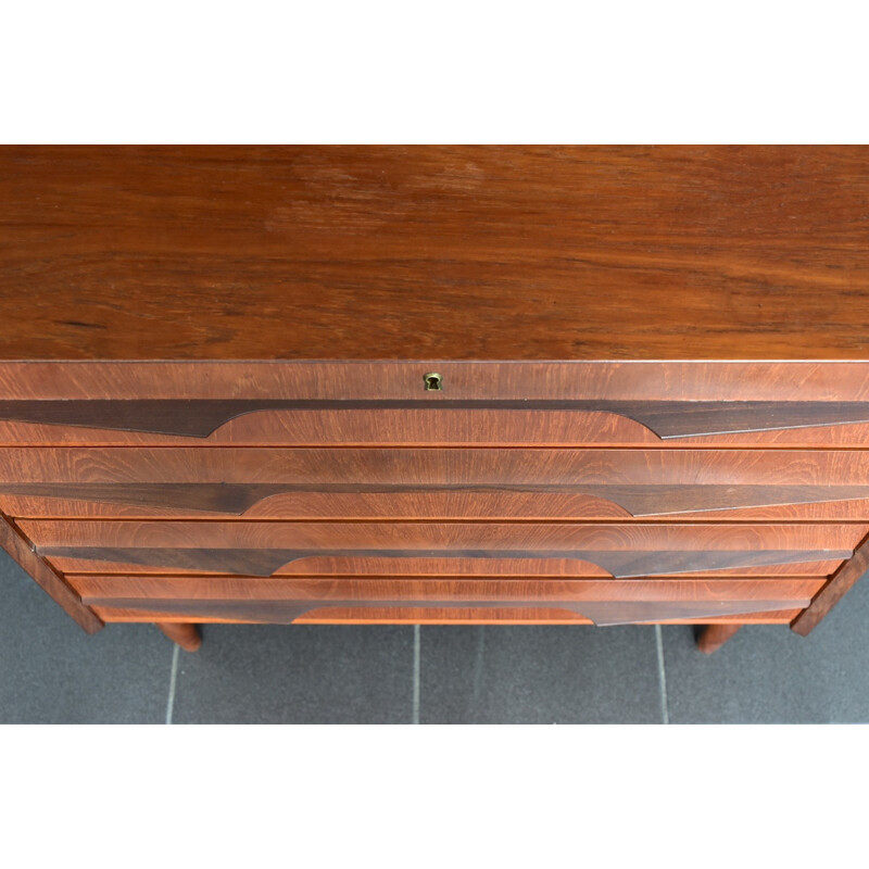 Vintage teak wood chest of drawers, Denmark - 1960s