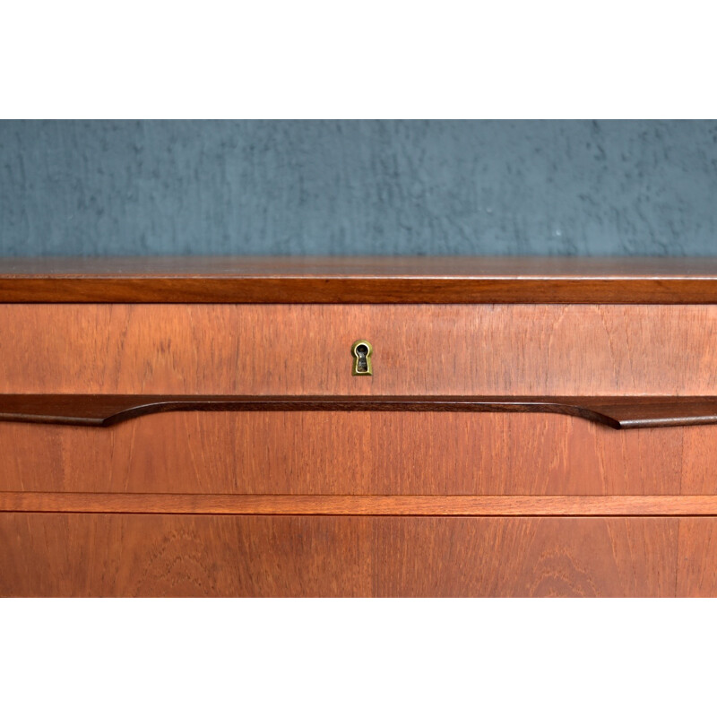 Vintage teak wood chest of drawers, Denmark - 1960s