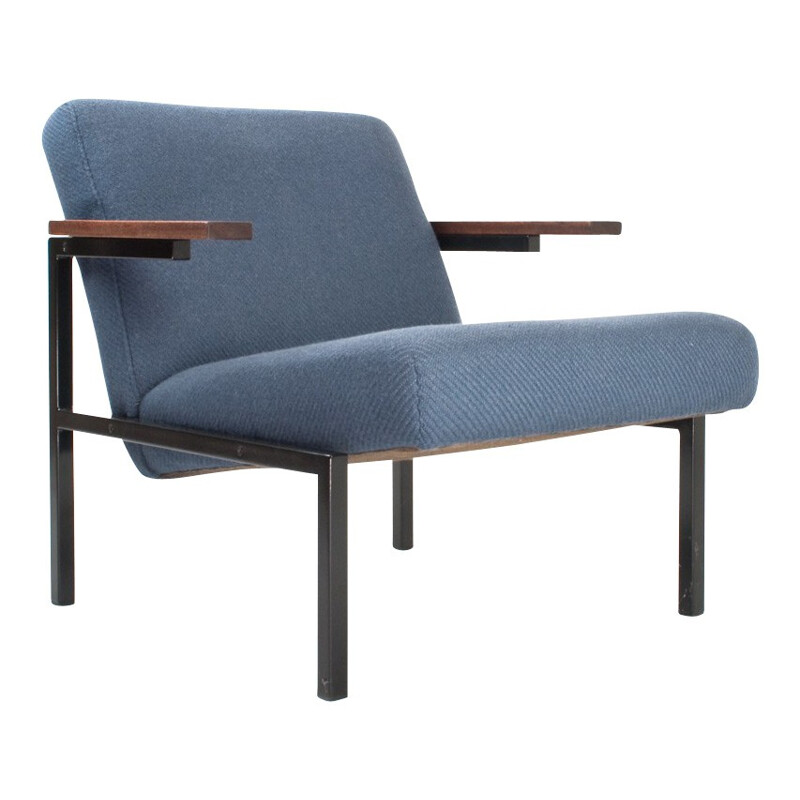 Armchair SZ63 in wood, fabric metal, Martin VISSER - 1960s