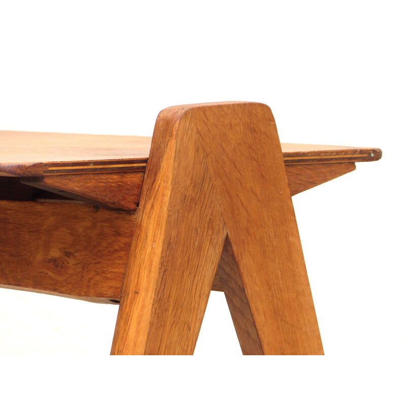 Child desk or side table in oakwood, Robin DAY - 1960s