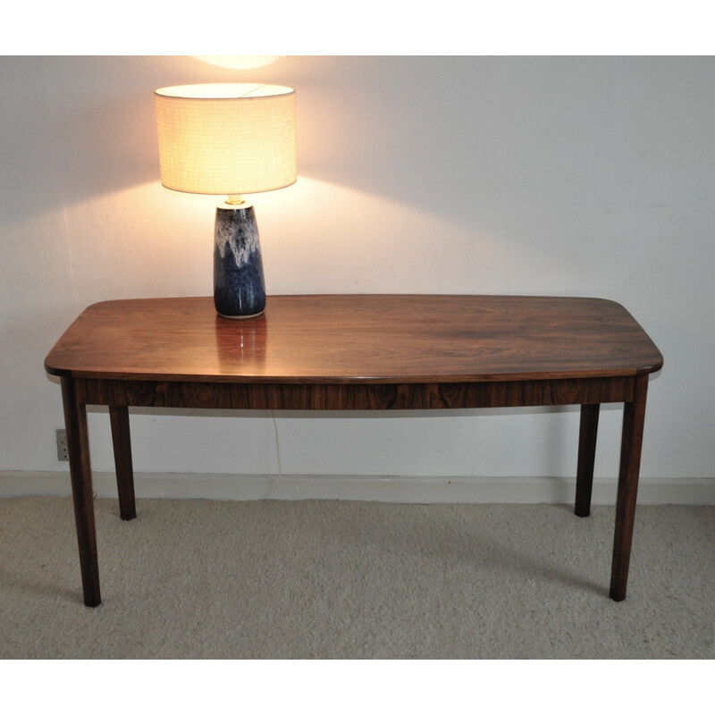 Vintage Danish rosewood veneered coffee table - 1970s