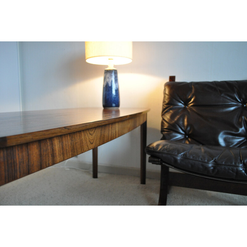 Vintage Danish rosewood veneered coffee table - 1970s