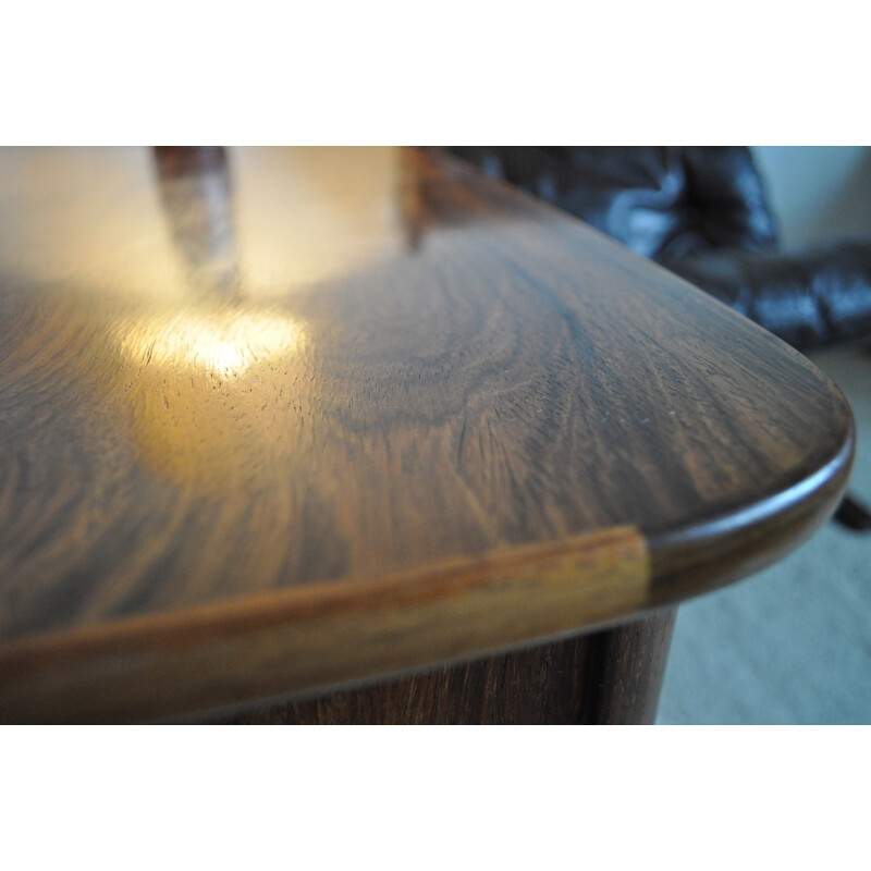 Vintage Danish rosewood veneered coffee table - 1970s