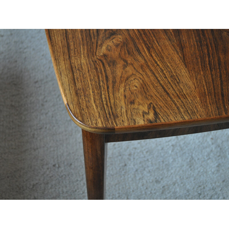 Vintage Danish rosewood veneered coffee table - 1970s