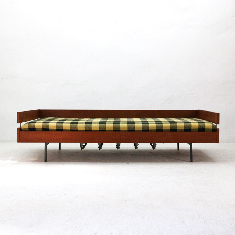 Vintage Teak and Steel Daybed - 1960s