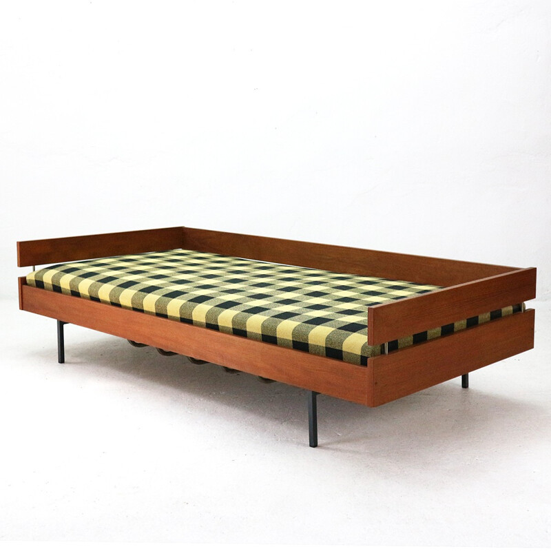 Vintage Teak and Steel Daybed - 1960s