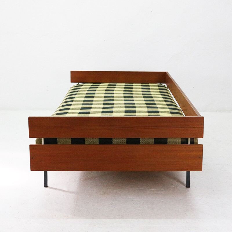 Vintage Teak and Steel Daybed - 1960s