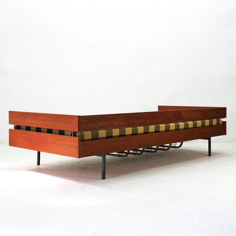 Vintage Teak and Steel Daybed - 1960s