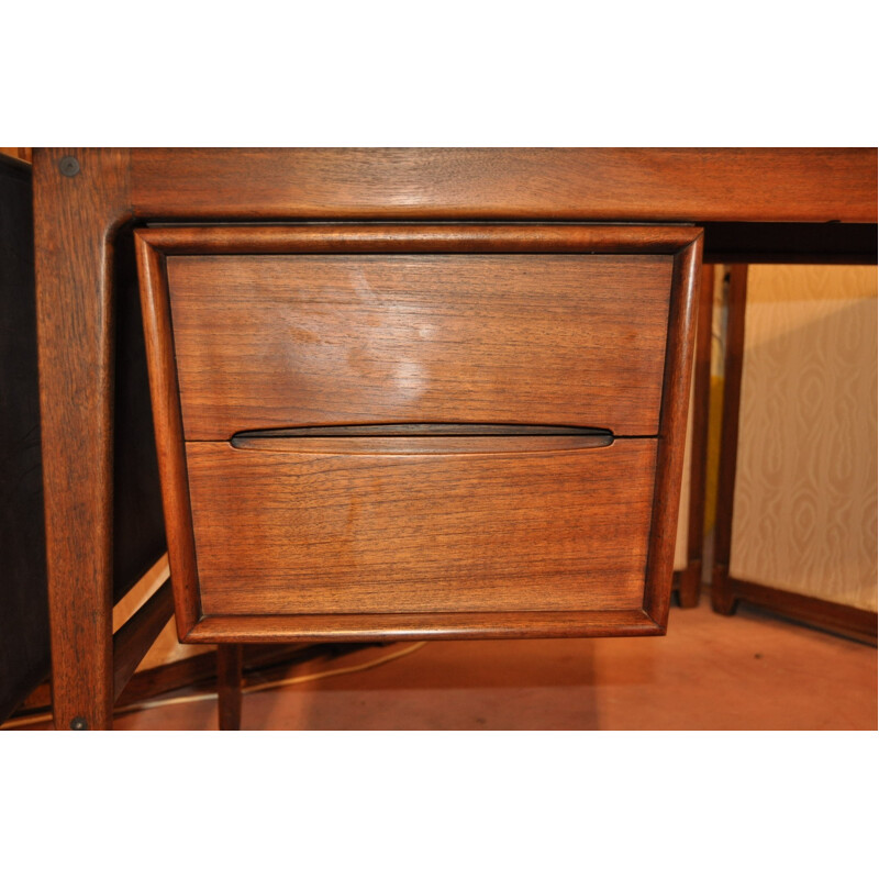 Vintage Scandinavian Rosewood Desk - 1950s