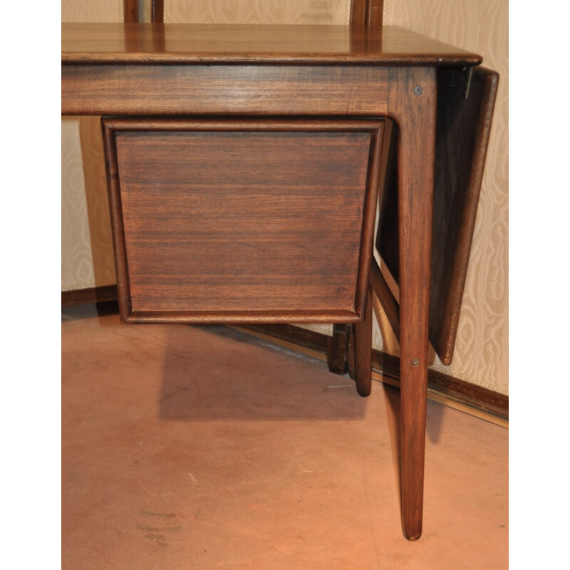 Vintage Scandinavian Rosewood Desk - 1950s