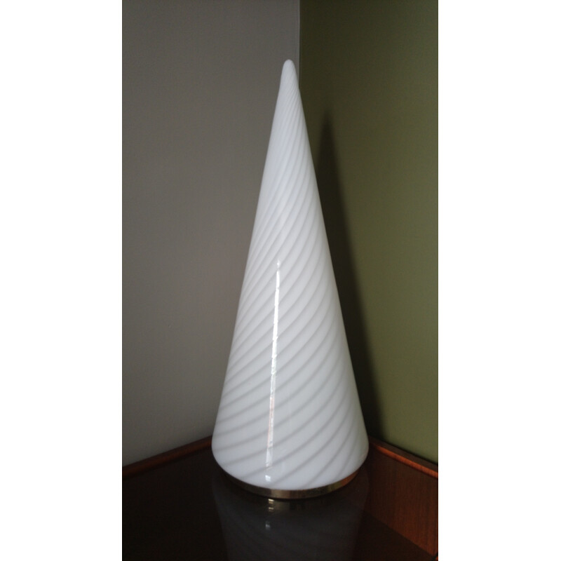 Lampe pyramide en verre de Murano vintage - 1960