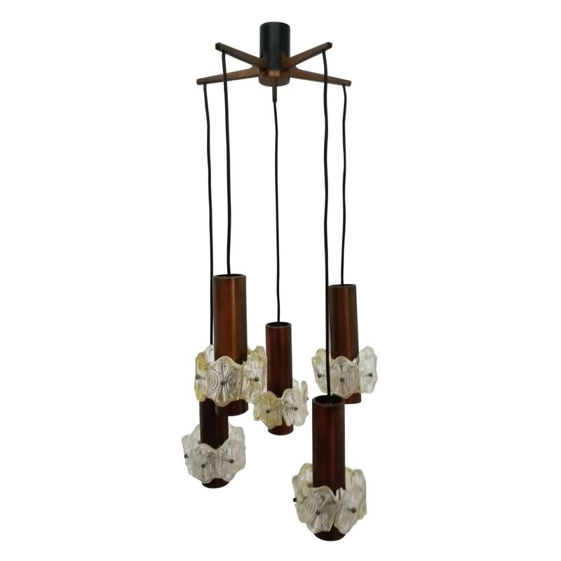 Vintage Italian Cascade chandelier - 1950s