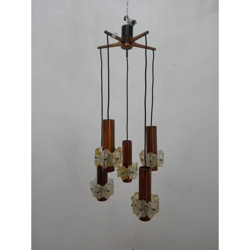 Vintage Italian Cascade chandelier - 1950s