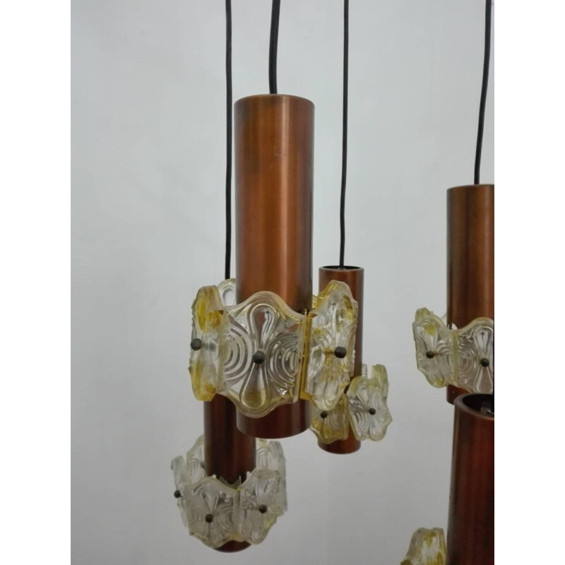 Vintage Italian Cascade chandelier - 1950s