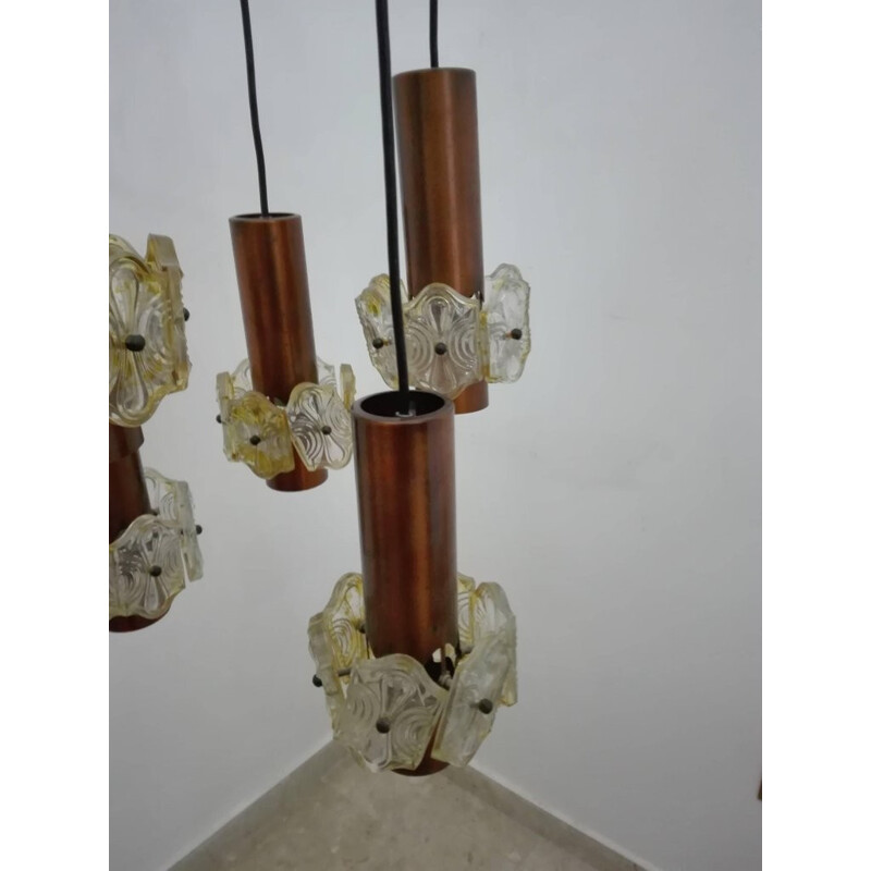 Vintage Italian Cascade chandelier - 1950s