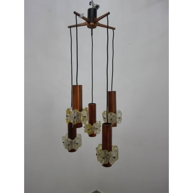 Vintage Italian Cascade chandelier - 1950s