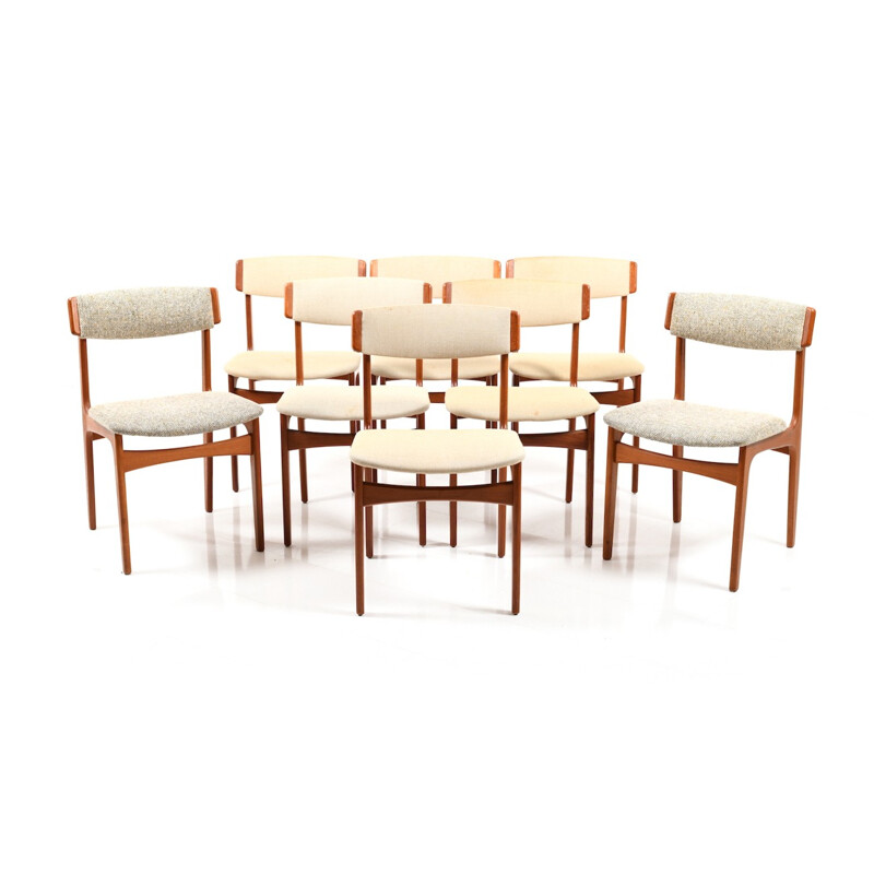 Set of 8 vintage Dining Chairs by Thorsø Stolefabrik - 1960s