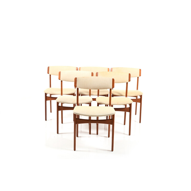 Suite de 8 chaises à repas vintage par Thorsø Stolefabrik - 1960