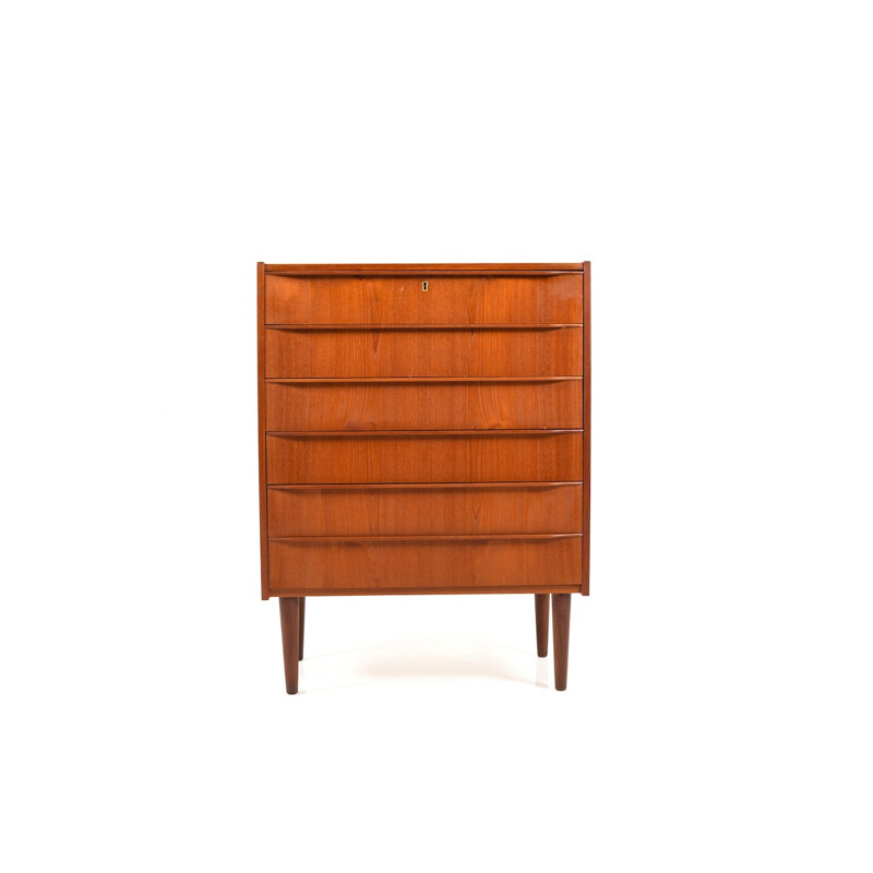 Vintage Danish Teak Chest of Drawers - 1960s