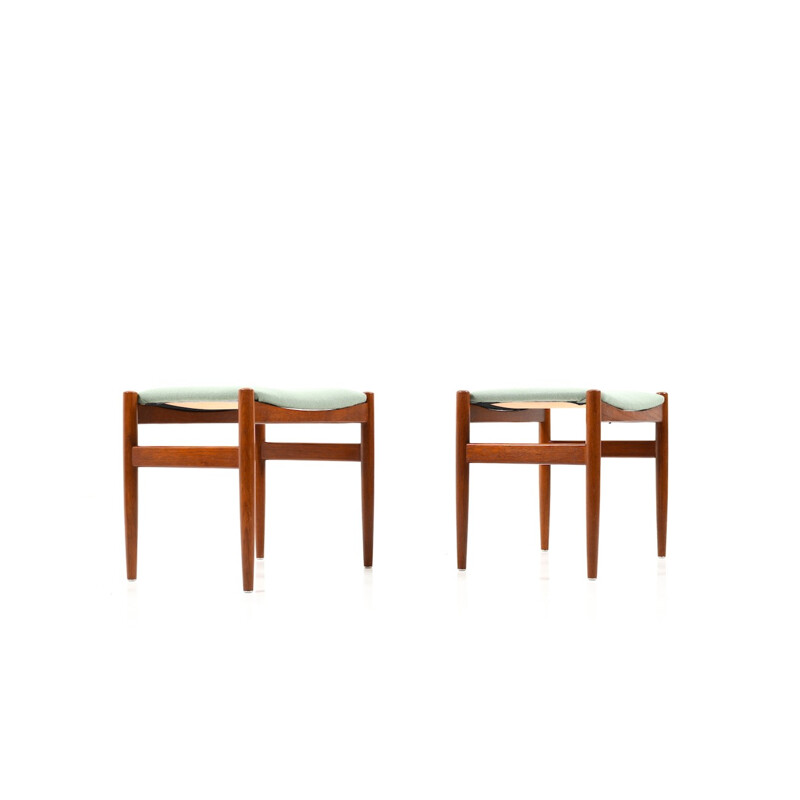 Pair of vintage Danish stools - 1960s