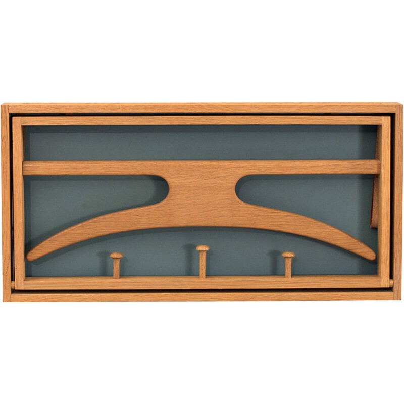 Vintage Oak coat rack by Adam Hoff & Poul Østergaard for Virum Møbelsnedkeri - 1960s