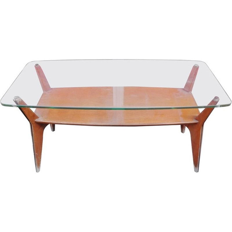 Vintage coffee table by Castelli, Italy - 1950s