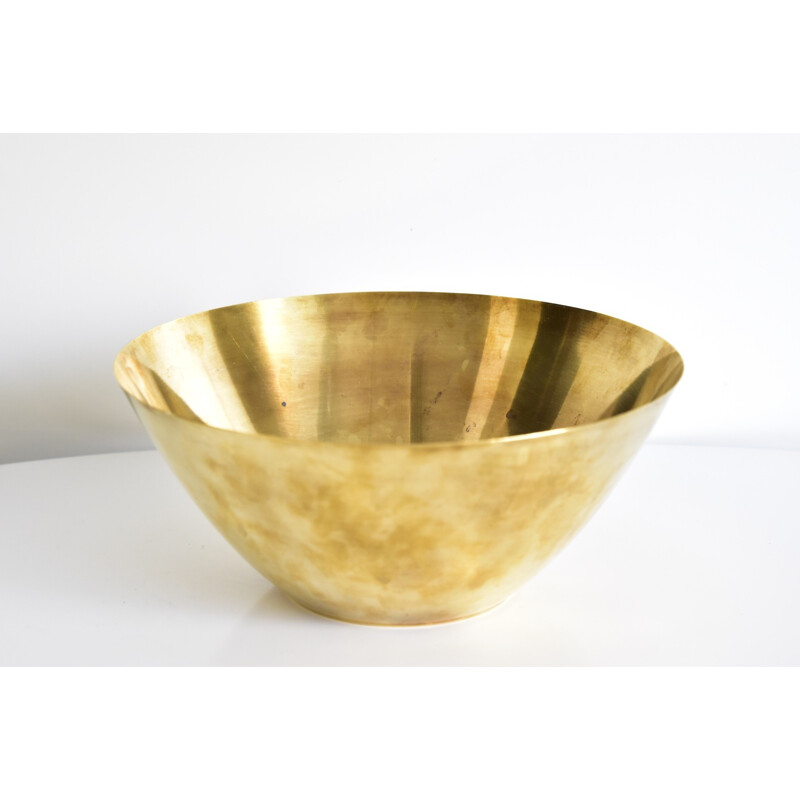 Vintage bowl in brass by Arne Jacobsen for Stelton - 1960s
