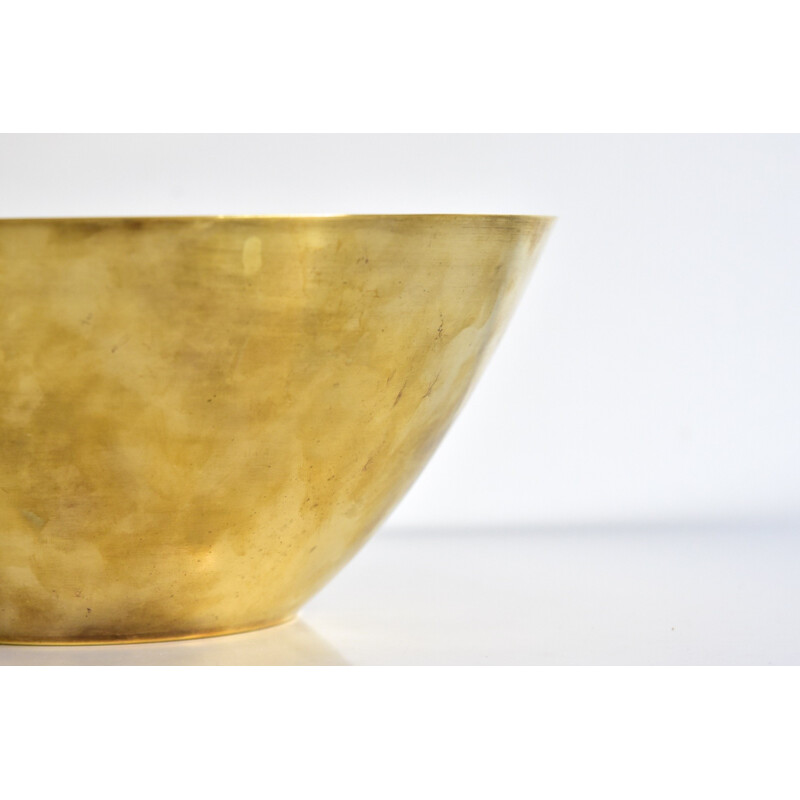 Vintage bowl in brass by Arne Jacobsen for Stelton - 1960s