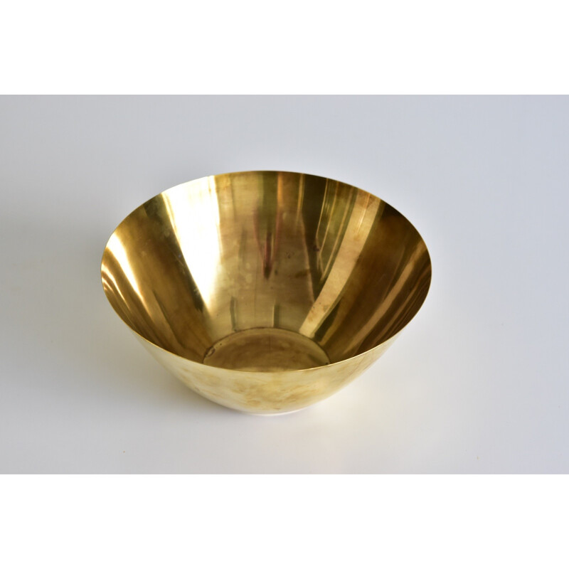 Vintage bowl in brass by Arne Jacobsen for Stelton - 1960s