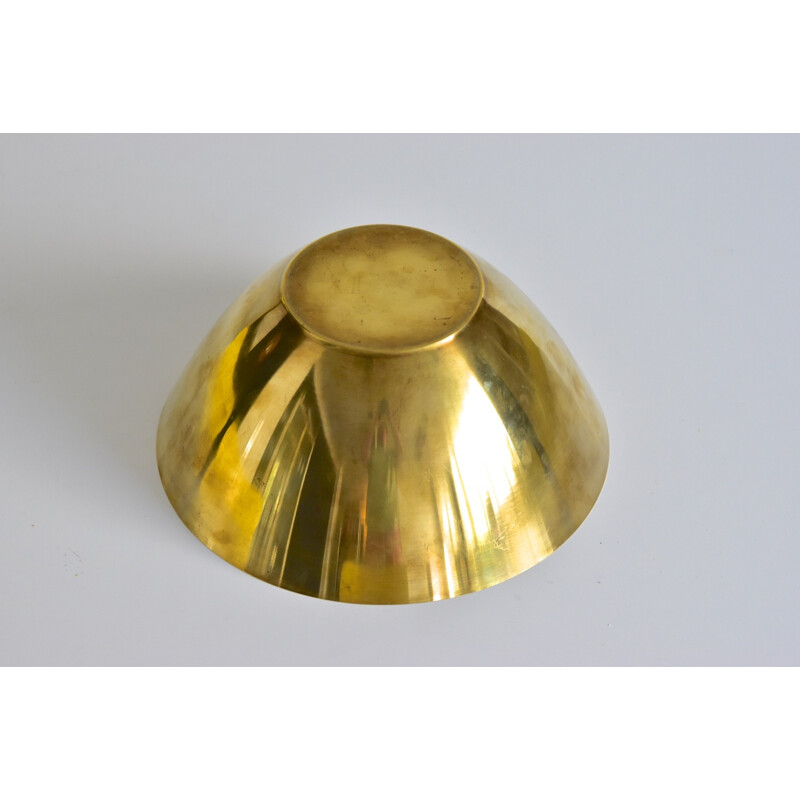 Vintage bowl in brass by Arne Jacobsen for Stelton - 1960s
