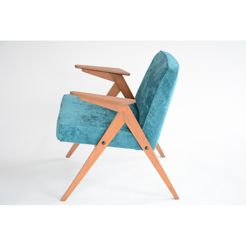 Fauteuil n 300 - 177 bleu canard - 1960