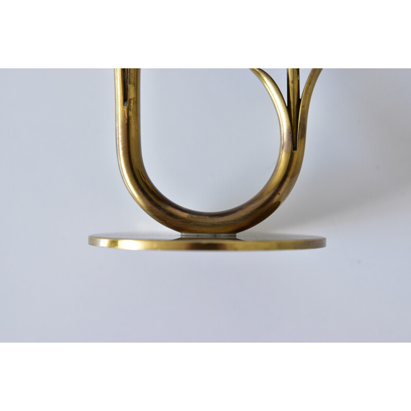 Swedish candle holder in brass by Gunnar Ander Ystad - 1960s