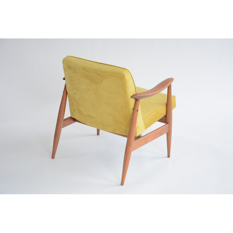 Vintage yellow armchair "GMF 87" by Kedziorek - 1960s