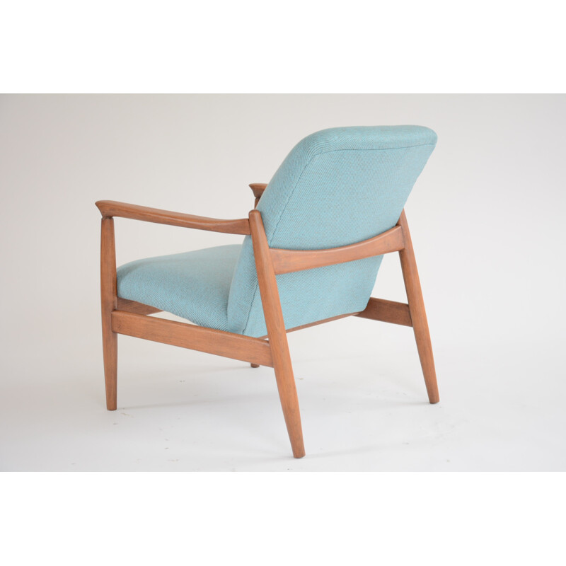 Fauteuil "GMF-64" bleu ciel par Edmund Homa - 1960