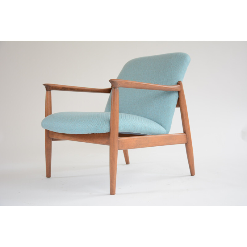 Blue "GMF-64" armchairs by Edmund Homa - 1960s