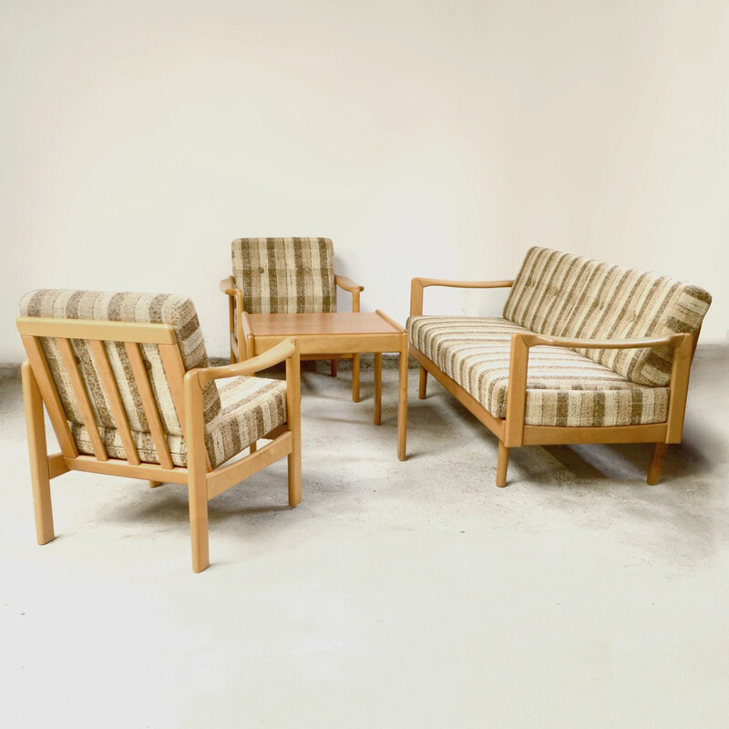 Ensemble de salon vintage scandinave - 1960