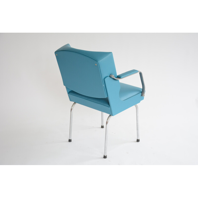 Vintage blue office armchair - 1970s