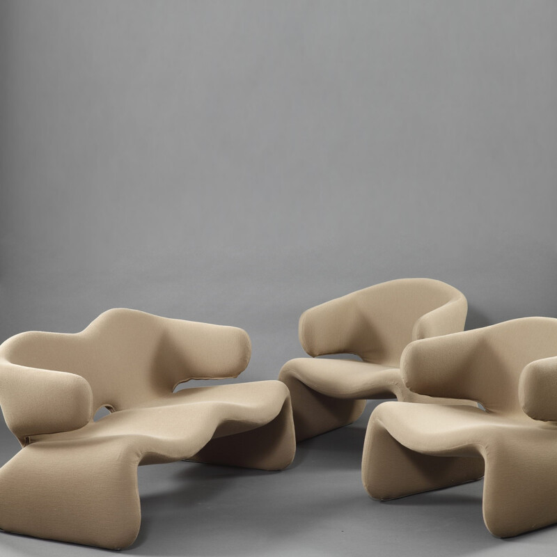 Canapé et deux fauteuils Djinn, Olivier MOURGUE - 1960