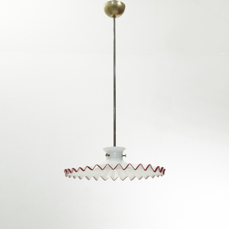 Pinocchio murano glass pendant lamp by Ludovico Diaz de Santillana for Venini - 1970s