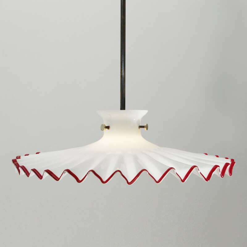 Pinocchio murano glass pendant lamp by Ludovico Diaz de Santillana for Venini - 1970s