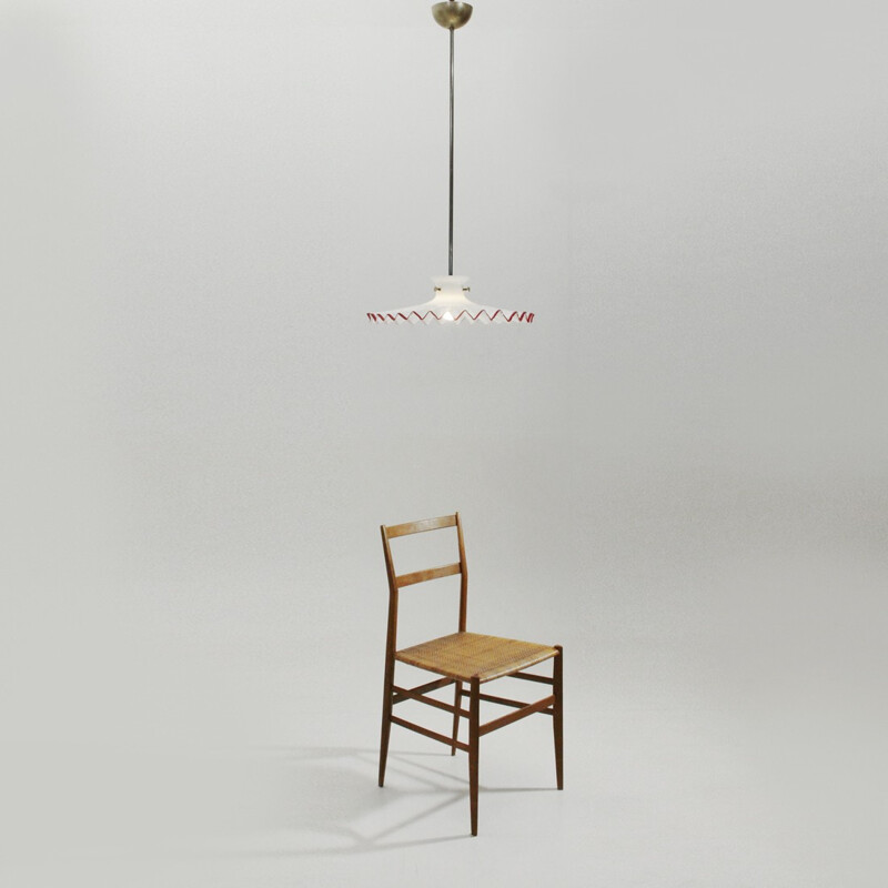 Pinocchio murano glass pendant lamp by Ludovico Diaz de Santillana for Venini - 1970s