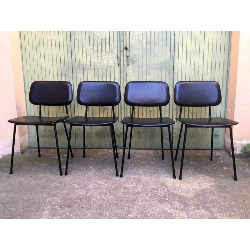 Set of 4 Chairs by Aiborne Carolina Prefacto - 1950s